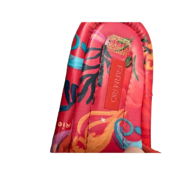 Farm Rio Vegan‎ Leather Tropical Slides 9 - Picture 2 of 6